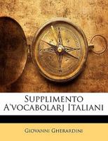 Supplimento A'vocabolarj Italiani 1147814759 Book Cover