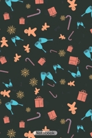 Notebook: Christmas gingerbread pattern Graph Paper Notebook 5x5 110 pages 6x9inches; great christmas gift idea 1694409090 Book Cover