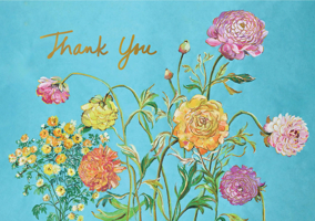 Garden Blooms Thank You Notes