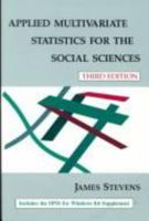 Applied Multivariate Statistics for the Social Sciences (Applied Multivariate STATS) 0805816712 Book Cover