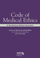 Code of Medical Ethics of the American Medical Association: 2008-2008 Edition (Code of Medical Ethics) 1603592091 Book Cover