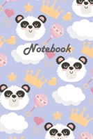 Notebook: Cute Panda Bear Kawaii Composition Notebook Japanese Otaku Anime lovers 120 Blank lined pages 6 x 9 Journal Planner organizer School 1660345413 Book Cover