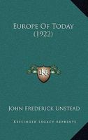 Europe Of Today 1166985288 Book Cover