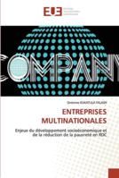 ENTREPRISES MULTINATIONALES: Enjeux du développement socioéconomique et de la réduction de la pauvreté en RDC 6202538201 Book Cover
