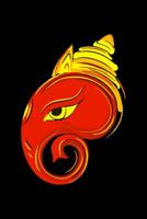 Hinduism Religious Notebook: 120 Pages Size: 6x9 in, DIN A5 with dot grid pages. Ganesha Yoga Design. Perfect gift for Hindus and religious people 1074028562 Book Cover