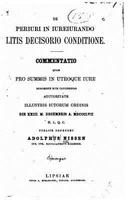 de Periuri in Iureiurando Litis Decisorio Conditione 1149619813 Book Cover
