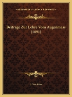 Beitrage Zur Lehre Vom Augenmass 1162271701 Book Cover
