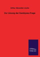 Zur Losung Der Kambyses-Frage 3846044741 Book Cover