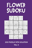 Flower Sudoku 200 Puzzle with solution Vol 4: Sudoku variation similar to Samurai Sudoku B08MS5KMTK Book Cover