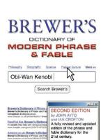 Brewer's Dictionary of Modern Phrase & Fable 0304358711 Book Cover