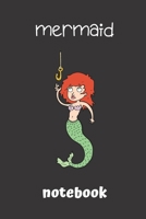 mermaid notebook: small lined Mermaid Notebook / Travel Journal to write in (6'' x 9'') 120 pages 1692473654 Book Cover