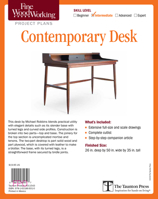 Fine Woodworking's Contemporary Desk Plan 164155035X Book Cover