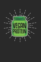 Vegan Protein Notebook - Vegan Athlete Journal Planner: Veggie Animal Rights Organizer For Men Women Blank 1673712118 Book Cover