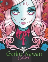 Gothic Kawaii Cuties: kawaii coloring book for adults & teens. B0BW32R67H Book Cover