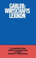 Gablers Wirtschafts Lexikon 3409303820 Book Cover