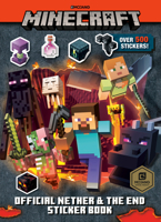 Minecraft Official the Nether and the End Sticker Book (Minecraft) 0593124693 Book Cover