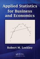 Applied Statistics for Business and Economics 1439805687 Book Cover