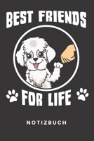 Notizbuch: Notizbuch | Notizheft | Schreibbuch |  110 Seiten | Karo | Kariert | Karos | DIN A5 | Hund | Hunde | Hunderasse | Hundezüchter | Malteser | ... | Liebe | Best Friends (German Edition) 1675433542 Book Cover
