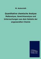 Quantitative Chemische Analyse 3846006920 Book Cover
