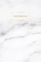 Notebook: Soft White Marble - Notizbuch in moderner Marmor Optik ca. DIN A5 (6x9''), liniert, 108 Seiten, Wei�er Marmor mit Gold f�r Notizen, Termine und Skizzen - Ideal als Organizer, Kalender, Semes 1706219180 Book Cover