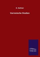 Varronische Studien 3846033189 Book Cover