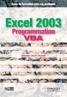 Excel 2003 Programmation VBA (French Edition) 2212116225 Book Cover
