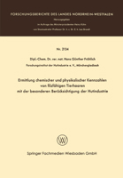 Ermittlung chemischer und physikalischer Kennzahlen von filzfähigen Tierhaaren mit der besonderen Berücksichtigung der Hutindustrie 366320023X Book Cover