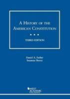 History of the American Constitution (American Casebook) 0314289712 Book Cover