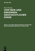 Das Neue Geschichtsbild Im Sinn Der Entwickelnden Geschichtsforschung 3111101304 Book Cover