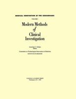 Modern Methods of Clinical Investigation 0309042860 Book Cover