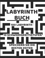 Labyrinth Buch: Spaß und Interessant Aktivitätsbuch  Spaß zu Hause Speichern Sie die besten Zeiten  Mit der Familie konkurrieren (German Edition) B086G4JPDL Book Cover