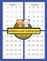 Addition and Subtraction For Practice Grade 3-5: Addition and Subtraction Workbooks Math Practice Worksheet Arithmetic Workbook With Answers For Kids 1985822407 Book Cover