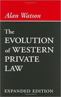 The Evolution of Western Private Law 0801864844 Book Cover
