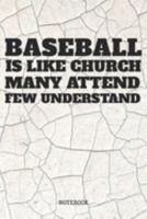 Notebook: Baseball Game Coach Planner / Organizer / Lined Notebook (6" x 9") 1089447698 Book Cover