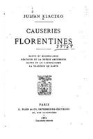 Causeries Florentines, Dante Et Michel-Ange. B�atrice Et La Po�sie Amoureuse. 153074623X Book Cover