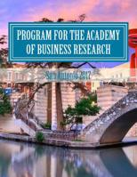 Program for the Academy of Business Research: Atlantic City 2017 1976190444 Book Cover