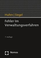 Fehler Im Verwaltungsverfahren 3848771810 Book Cover