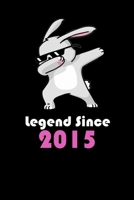 Legend since 2015 Notebook, Dabbing bunny journal, Birthday Gifts, Gift idea for Boys and Girls: Blank Lined Notebook 6 x 9, 110 pages, matte finished cover 166028631X Book Cover
