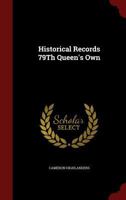 Historical Records 79Th Queen's Own 1021201960 Book Cover