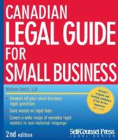 Canadian Legal Guide : For Small Business 155180798X Book Cover