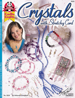 Crystals with Stretchy Cord (Design Originals) How to Make Jewelry using Clear Elastic Cord, including Lariat Necklaces, Bracelets, Pins, Earrings, Brooches, and Bags, Decorated with Ribbon and Beads 1574211951 Book Cover