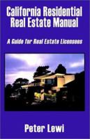 California Residential Real Estate Manual 1589393090 Book Cover
