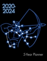 2020-2024 5-Year Planner: Sagittarius Zodiac 60 Month Calendar Yearly Goals With Contacts Birthday Lists Large 1696262143 Book Cover