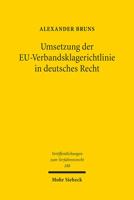 Umsetzung Der Eu-Verbandsklagerichtlinie in Deutsches Recht (Veroffentlichungen Zum Verfahrensrecht, 188) 3161614534 Book Cover