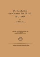 Die Evolution Des Geistes Der Physik 1873-1923 3663060918 Book Cover