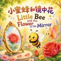 Little Bee and the Flower in the Mirror ???????: A Bilingual Whimsical Rhyming Picture Book About Curiosity and Discovery in English, Chinese, & Pinyin! (English-Chinese Bilingual Kids' Books) 1996887114 Book Cover