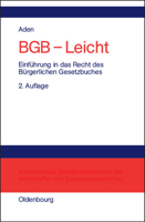 Bgb - Leicht 3486274325 Book Cover