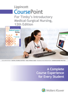 Lippincott CoursePoint for Timby's Introductory Medical-Surgical Nursing 1496376870 Book Cover