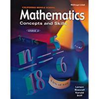 Mathematics: Concepts and Skills Course 2 0618050485 Book Cover