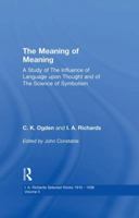 Meaning Of Meaning V 2 0415865484 Book Cover